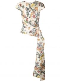 floral fil coupe blouse at Farfetch